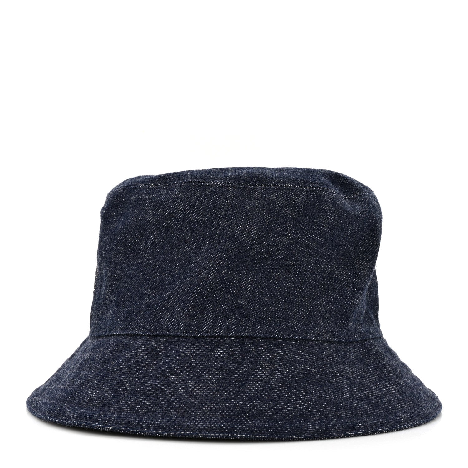 Hermes Cotton Denim Embroidered Harper Emile Bucket Hat 56 Indigo 6 of 8