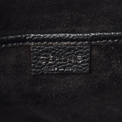 Celine Drummed Calfskin Nano Luggage Black 6 of 9