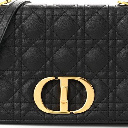 Christian Dior Calfskin Cannage Medium Caro Bag Black 8 of 11