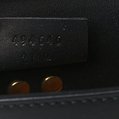 Gucci Calfskin Super Mini Sylvie Chain Shoulder Bag Black 7 of 10