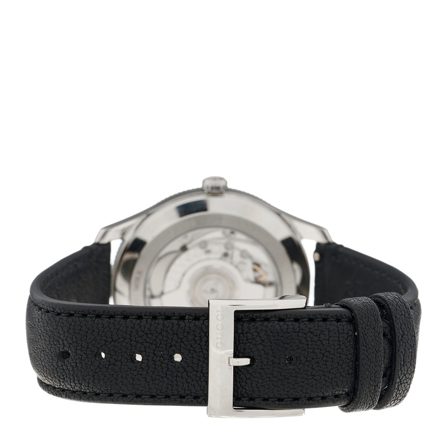 Gucci Stainless Steel Calfskin 40mm G-Timeless Charm Automatic Watch Black 3 of 4