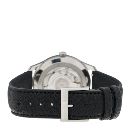 Gucci Stainless Steel Calfskin 40mm G-Timeless Charm Automatic Watch Black 3 of 4