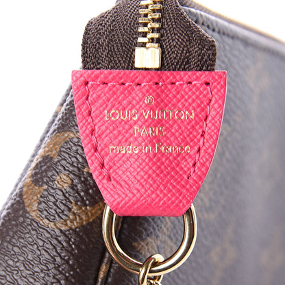 Louis Vuitton Monogram 2019 Christmas Animation Mini Courchevel Pochette Accessories Fuchsia 6 of 6