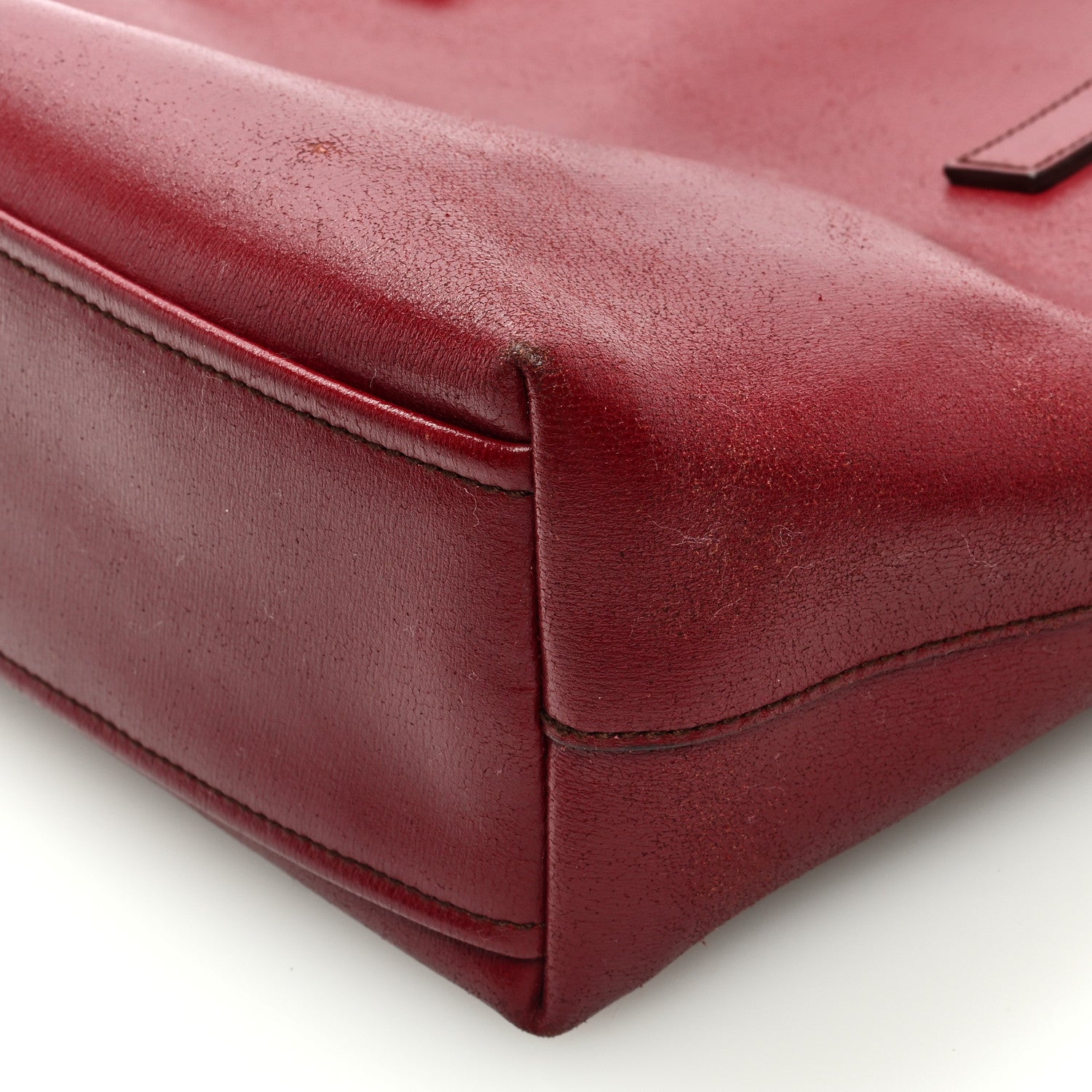 Prada Calfskin Shopper Tote Red 8 of 11