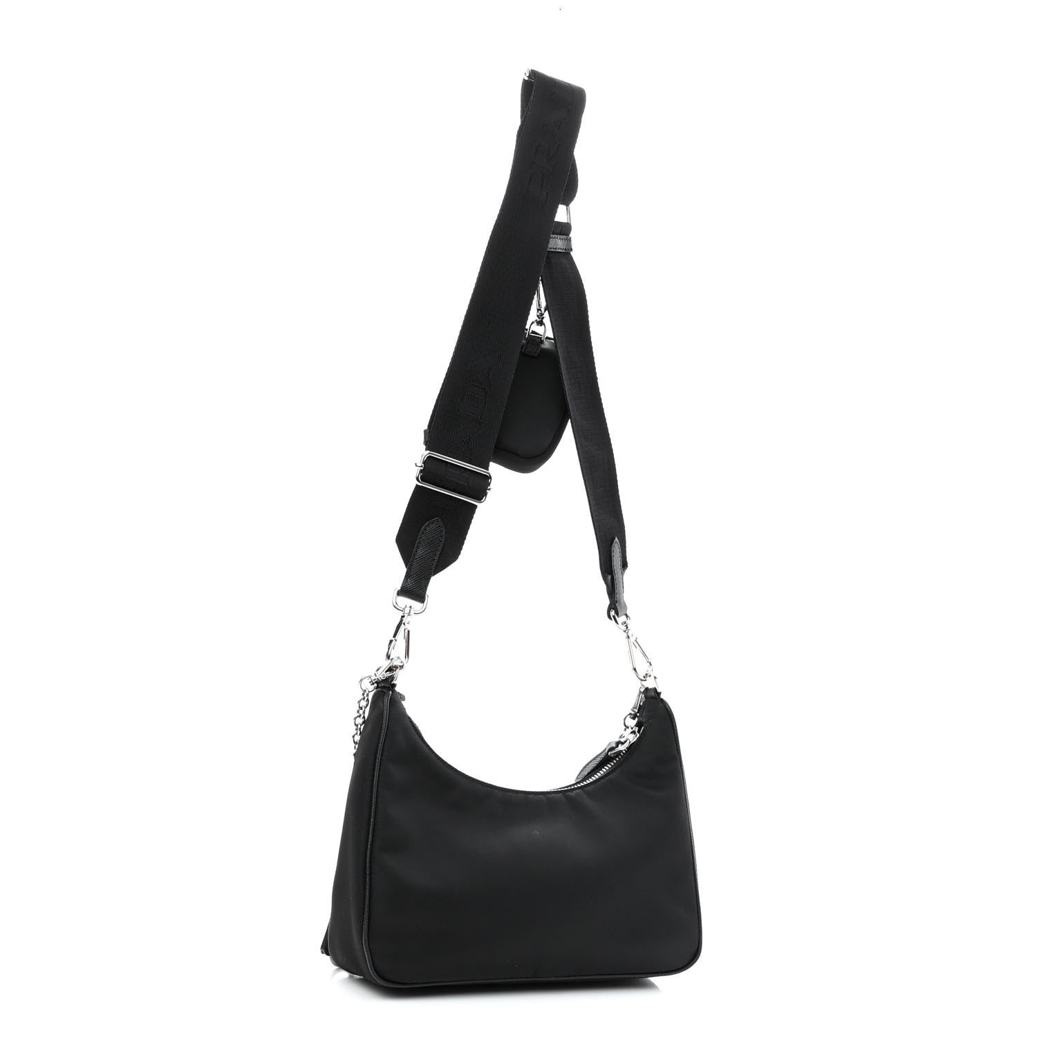 Prada Nylon Re-Edition 2005 Shoulder Bag Black 3 of 9