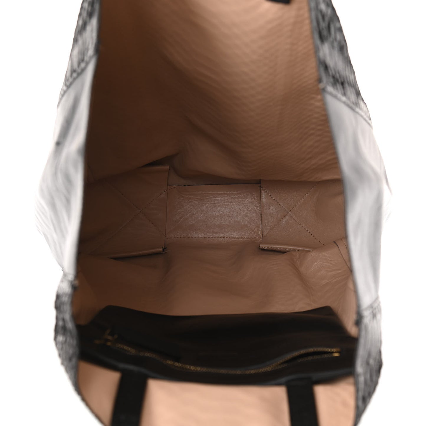 Python Vertical Cabas Black