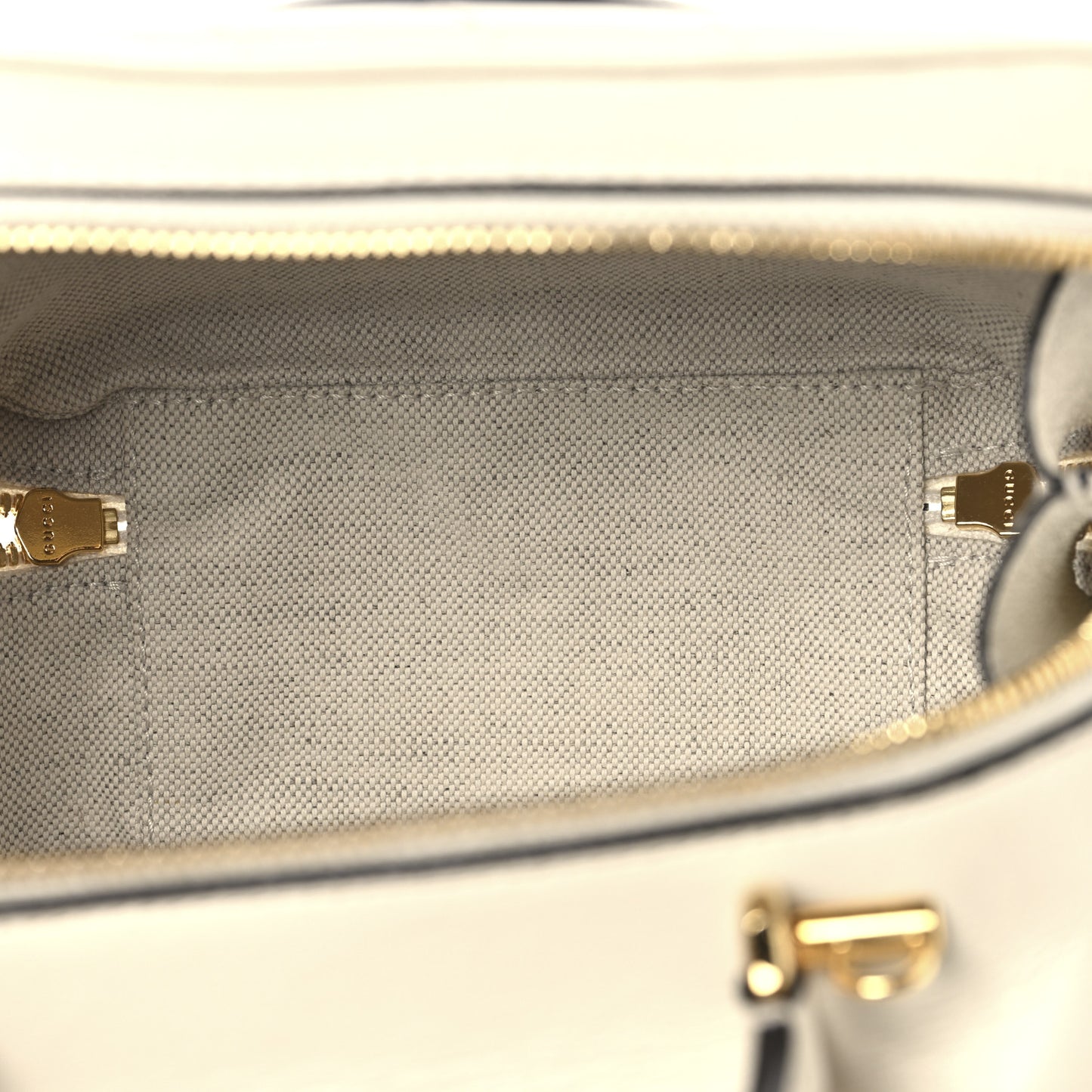 Sakai Be Green Calfskin Diagonal Stitched Blondie Top Handle Bag Mystic White