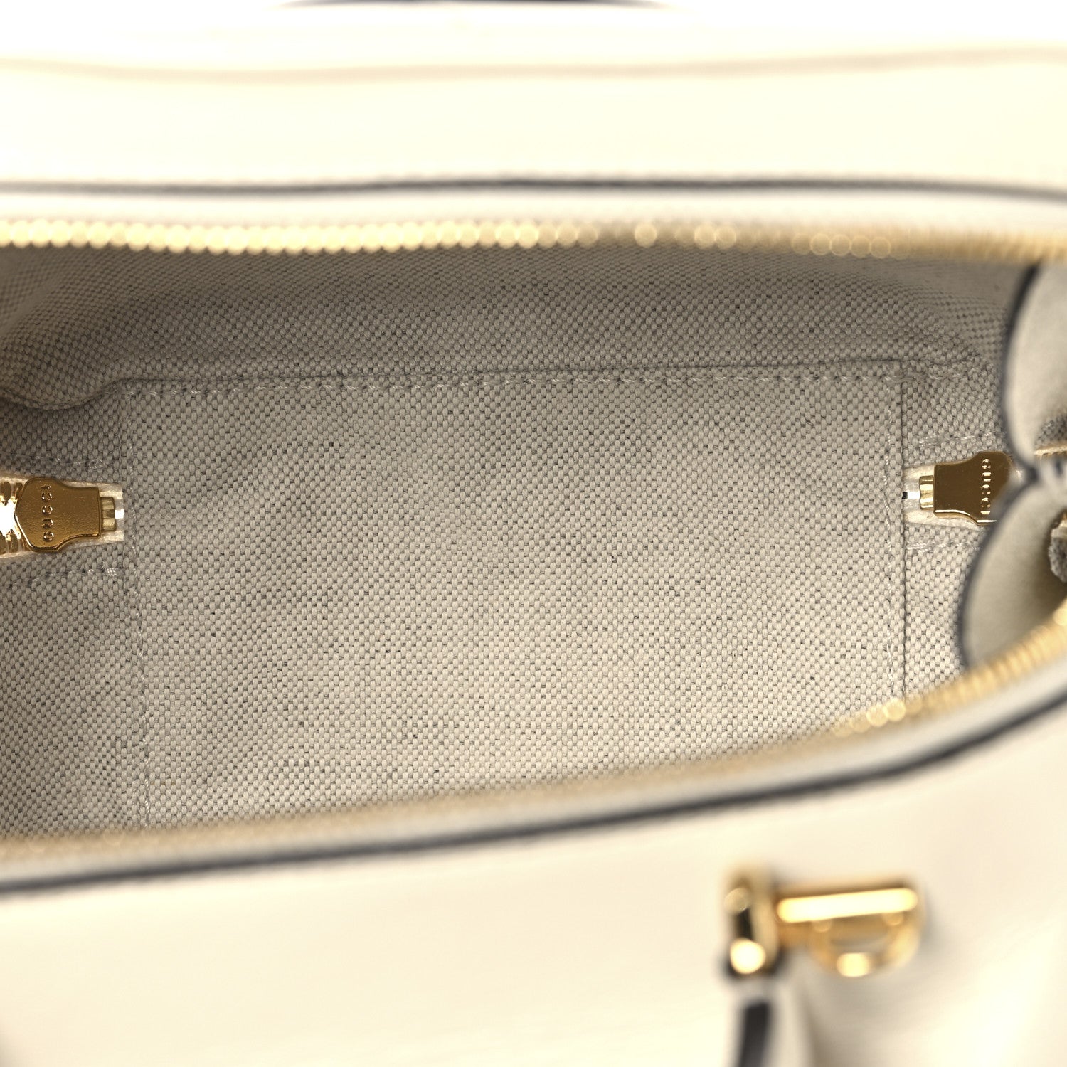 Gucci Sakai Be Green Calfskin Diagonal Stitched Blondie Top Handle Bag Mystic White 5 of 10