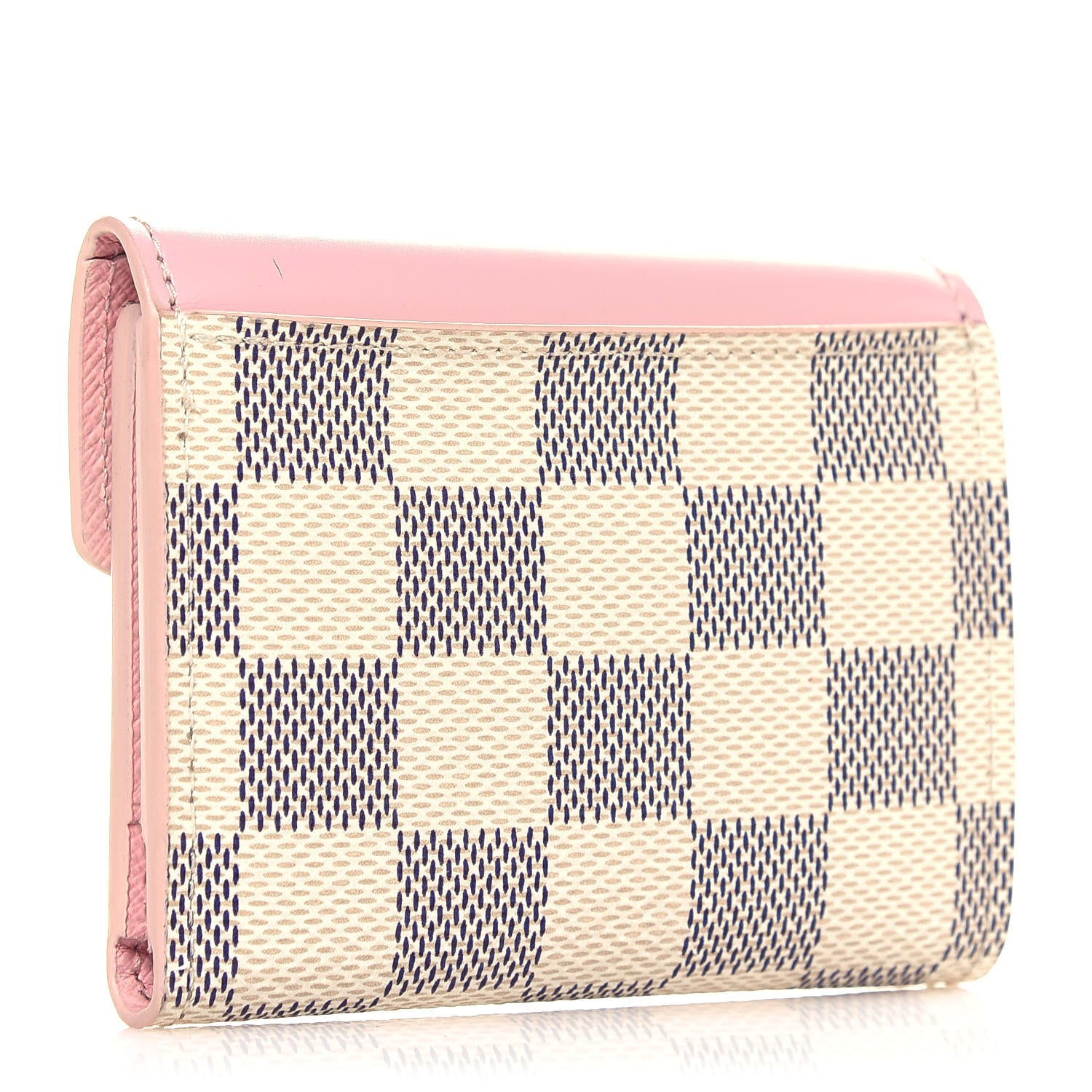 Louis Vuitton Damier Azur Zoe Wallet Rose Ballerine 3 of 12