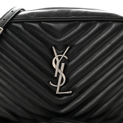 Saint Laurent Calfskin Matelasse Monogram Lou Camera Bag Black 8 of 10