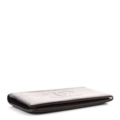 Chanel Caviar Timeless CC Yen Wallet Burgundy 4 of 18