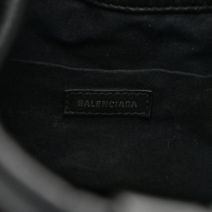 Balenciaga Nappa Calfskin Quilted Touch B Bucket Bag Black 6 of 10