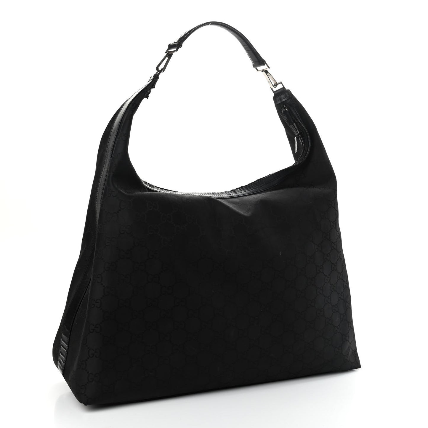 Nylon Monogram Extra Large Hobo Black