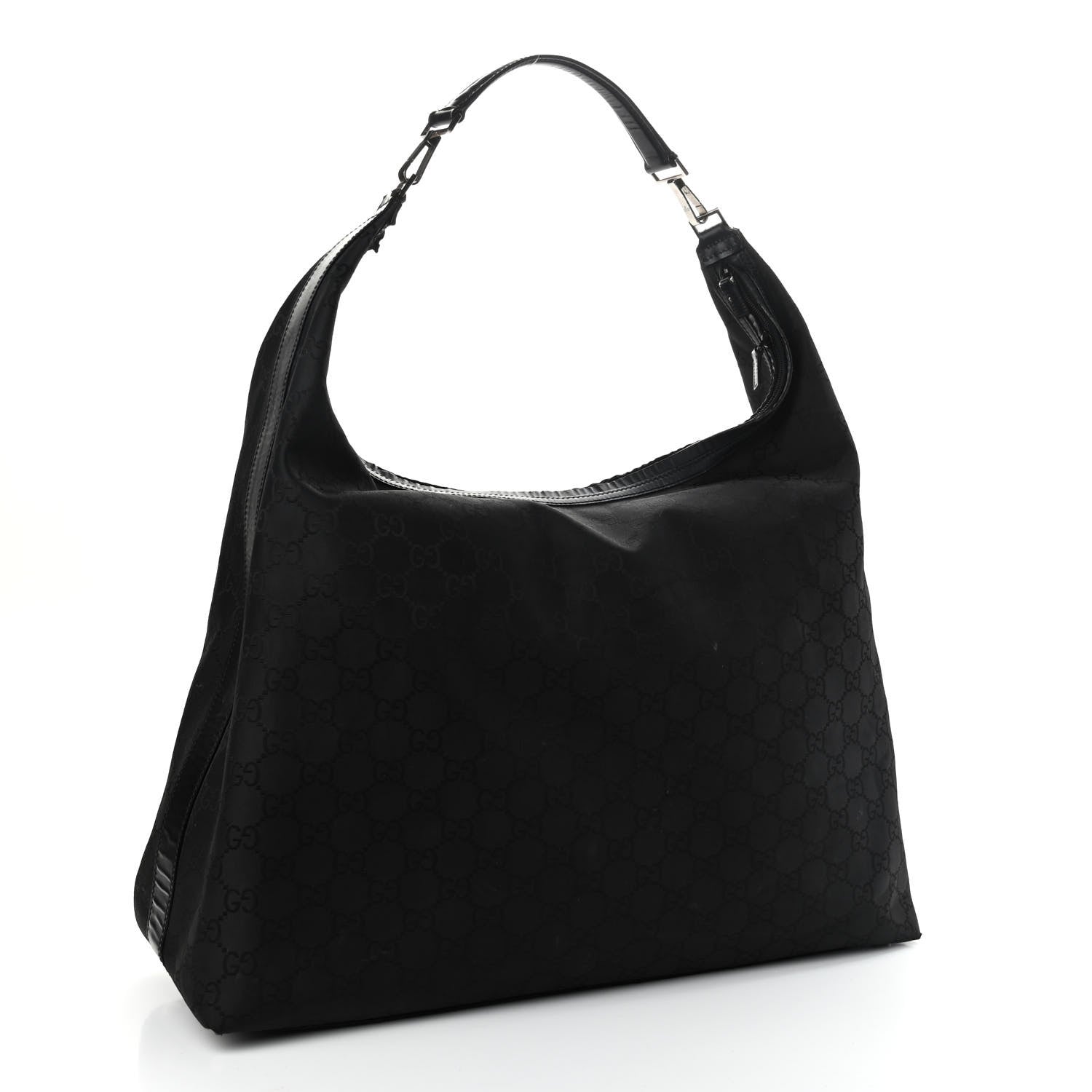 Gucci Nylon Monogram Extra Large Hobo Black 2 of 18