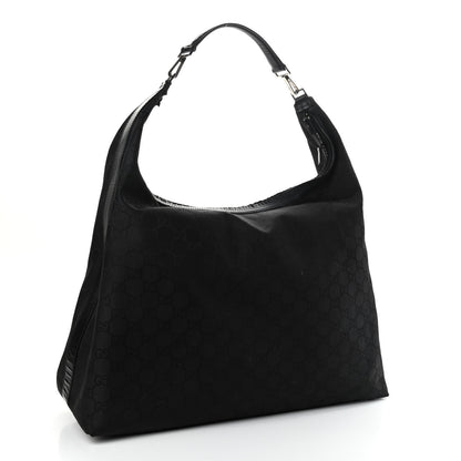 Gucci Nylon Monogram Extra Large Hobo Black 2 of 18