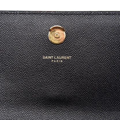Saint Laurent Grain De Poudre Small Monogram Kate Satchel Black 7 of 11