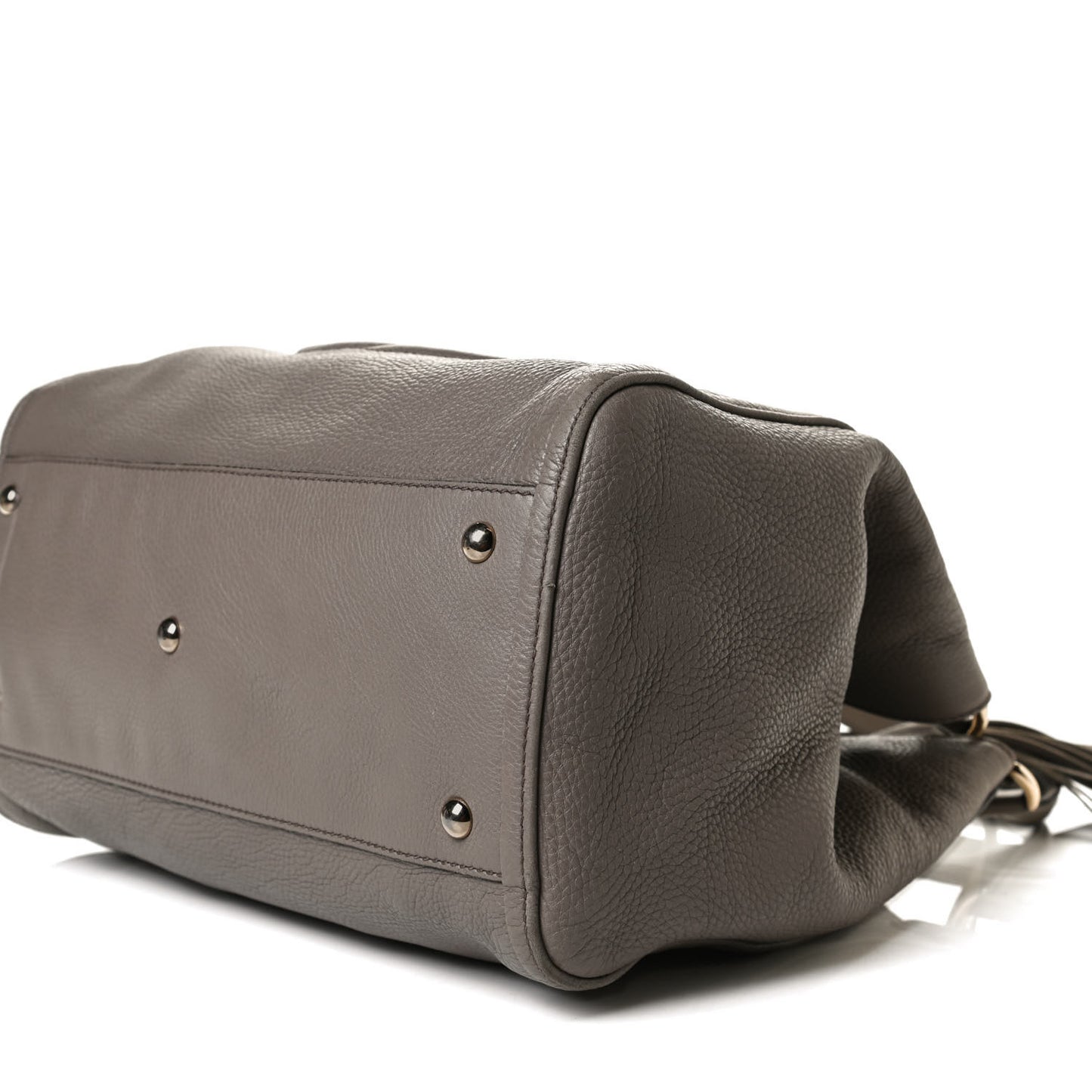 Pebbled Calfskin Medium Soho Shoulder Bag New Fango