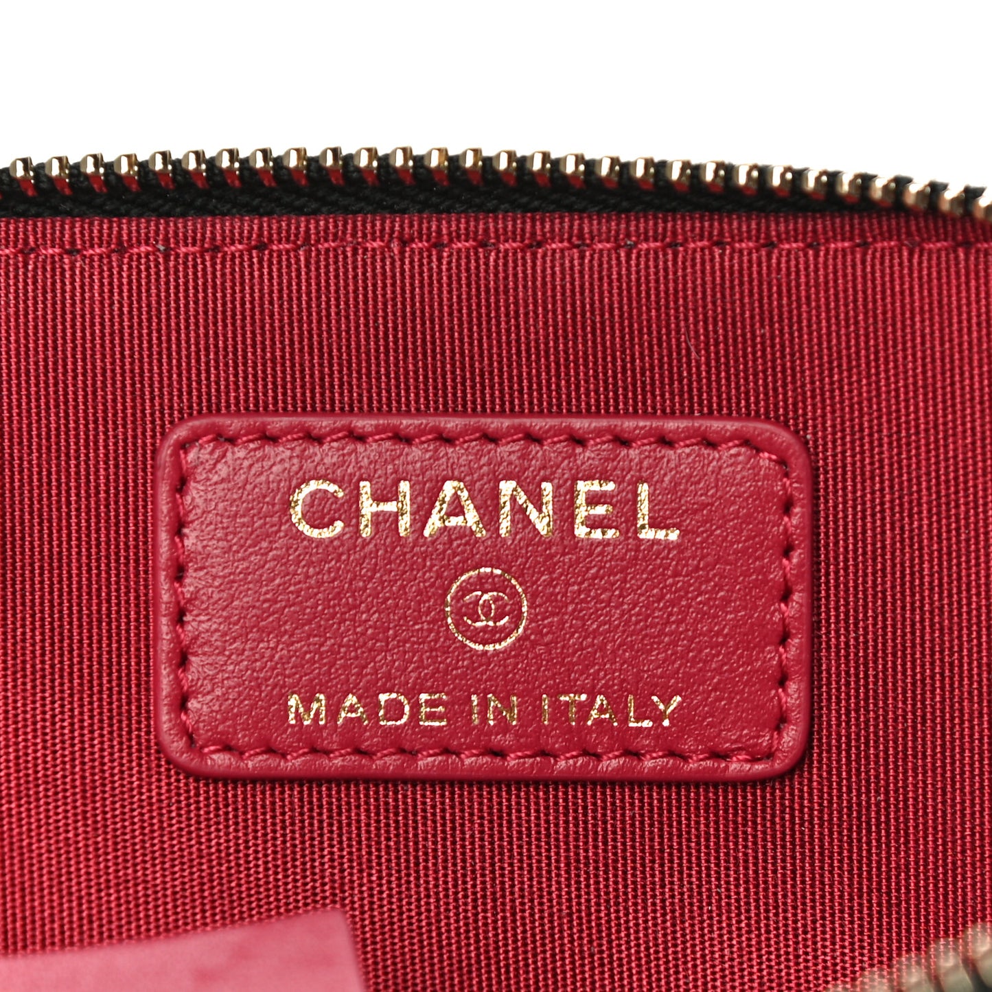 Lambskin Quilted Chanel 19 Zip Card Holder Wallet Black