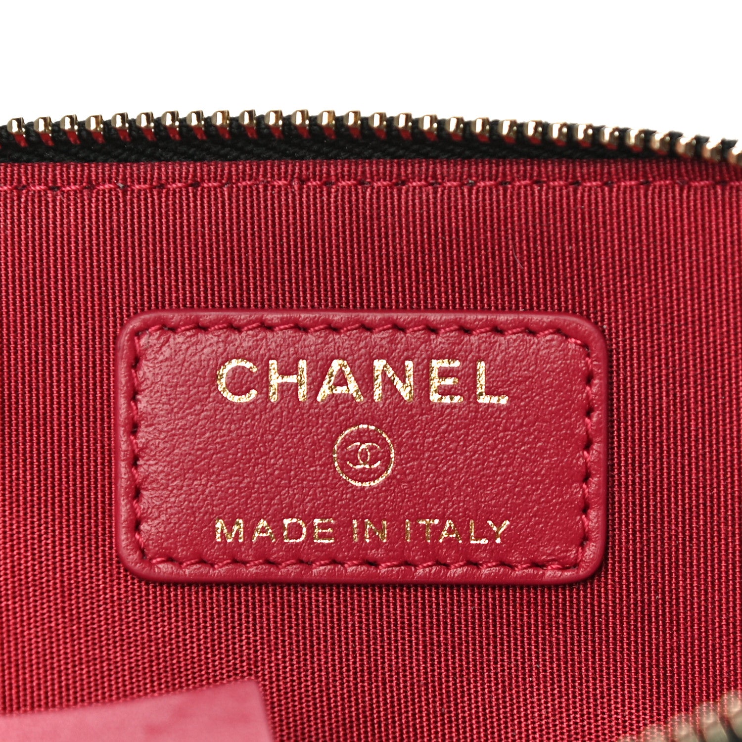 Chanel Lambskin Quilted Chanel 19 Zip Card Holder Wallet Black 6 of 11