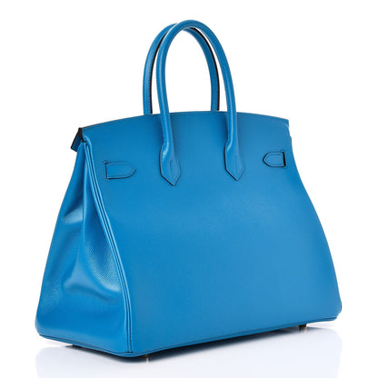 Hermes Epsom Birkin 35 Bleu Zanzibar 3 of 33