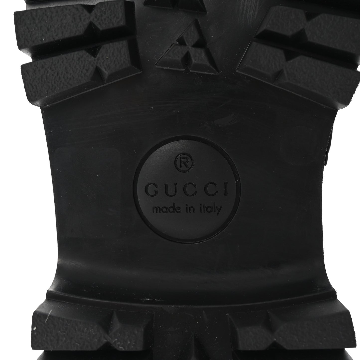 Piuma Calfskin Embossed Womens Platform Lug Sole Loafers 40 Black