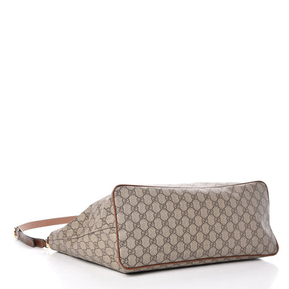 Gucci Soft GG Supreme Monogram Medium Crossbody Tote Beige Cuir 5 of 12