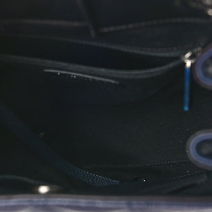 Chanel Caviar Quilted Medium CC Bucket Bag Dark Blue 5 of 11