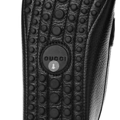 Gucci Calfskin Web Mens Horsebit Driver Loafers 8 Black 6 of 10