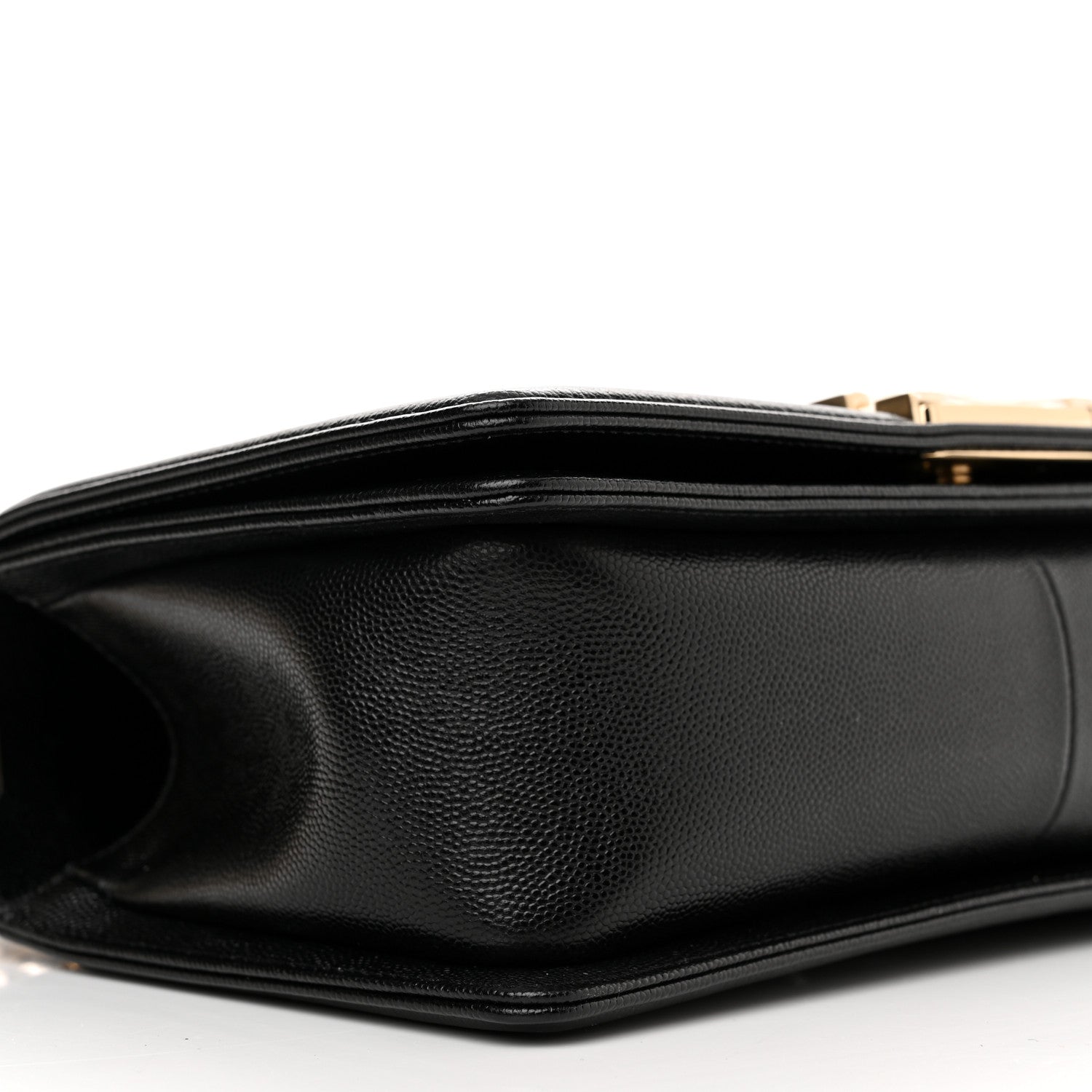 Chanel Caviar Chevron Quilted Medium Boy Flap Black 9 of 11
