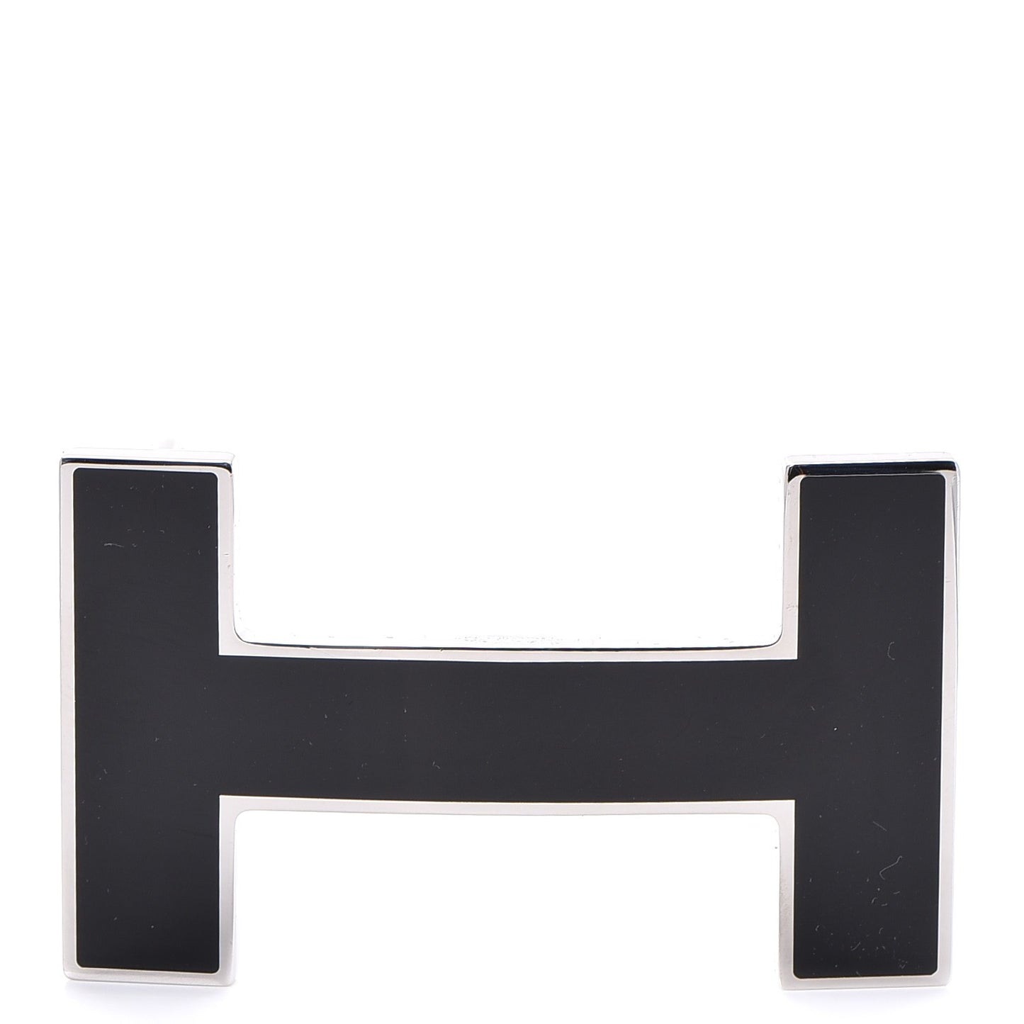 Quizz Enamel H Belt Buckle Black