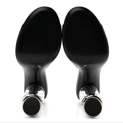 Chanel Lambskin Mirror Mules 35.5 Black 6 of 10