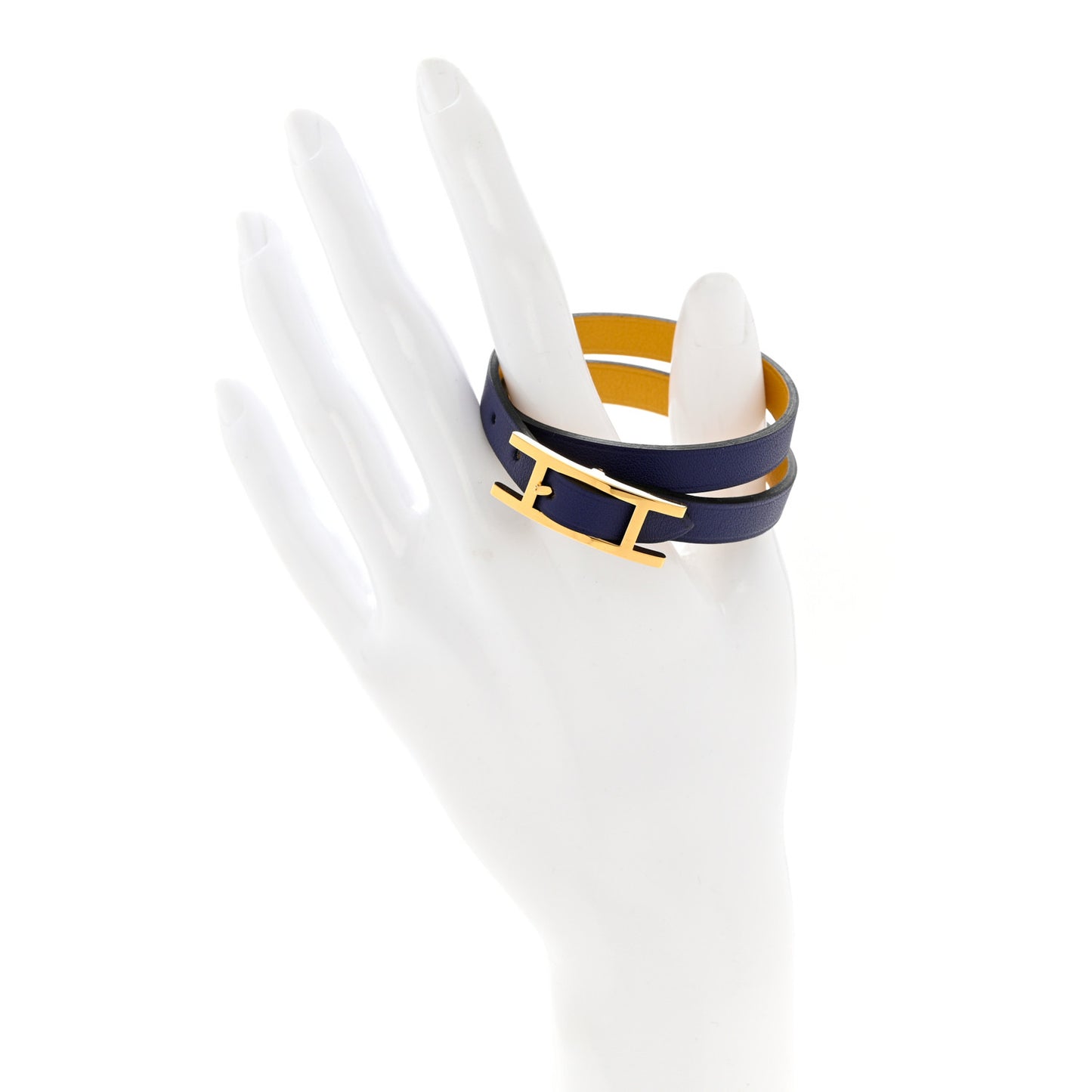 Swift Behapi Double Tour Bracelet T2 Bleu Encre Ambre