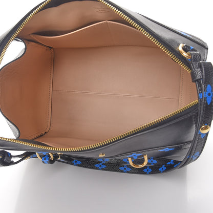 Louis Vuitton Smooth Calfskin Colored Monogram Speedy Amazon MM Blue Black 5 of 7