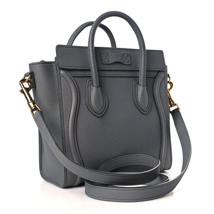 Celine Baby Drummed Calfskin Nano Luggage Kohl 3 of 11