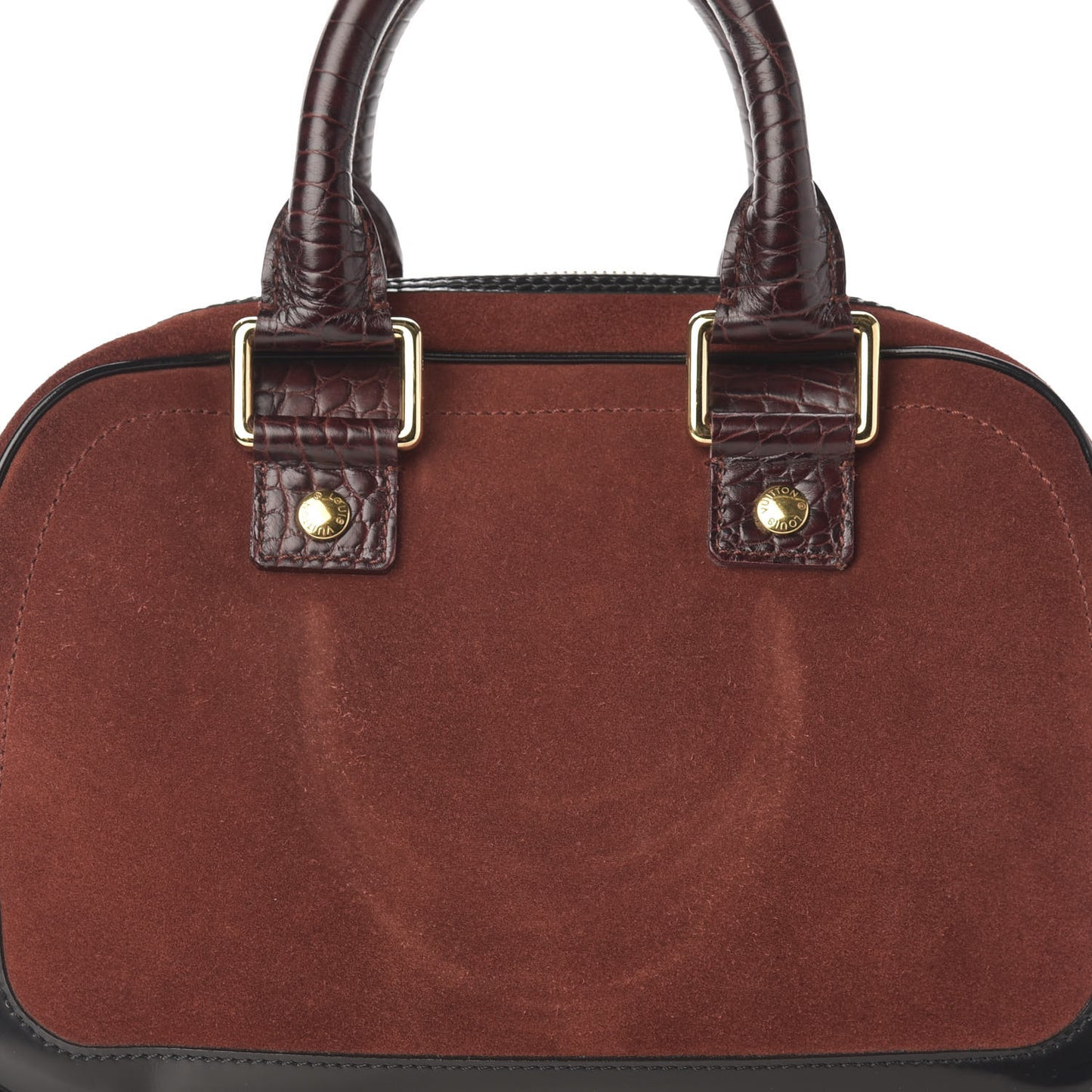 Suede Stamped Havane Bowler PM Brun