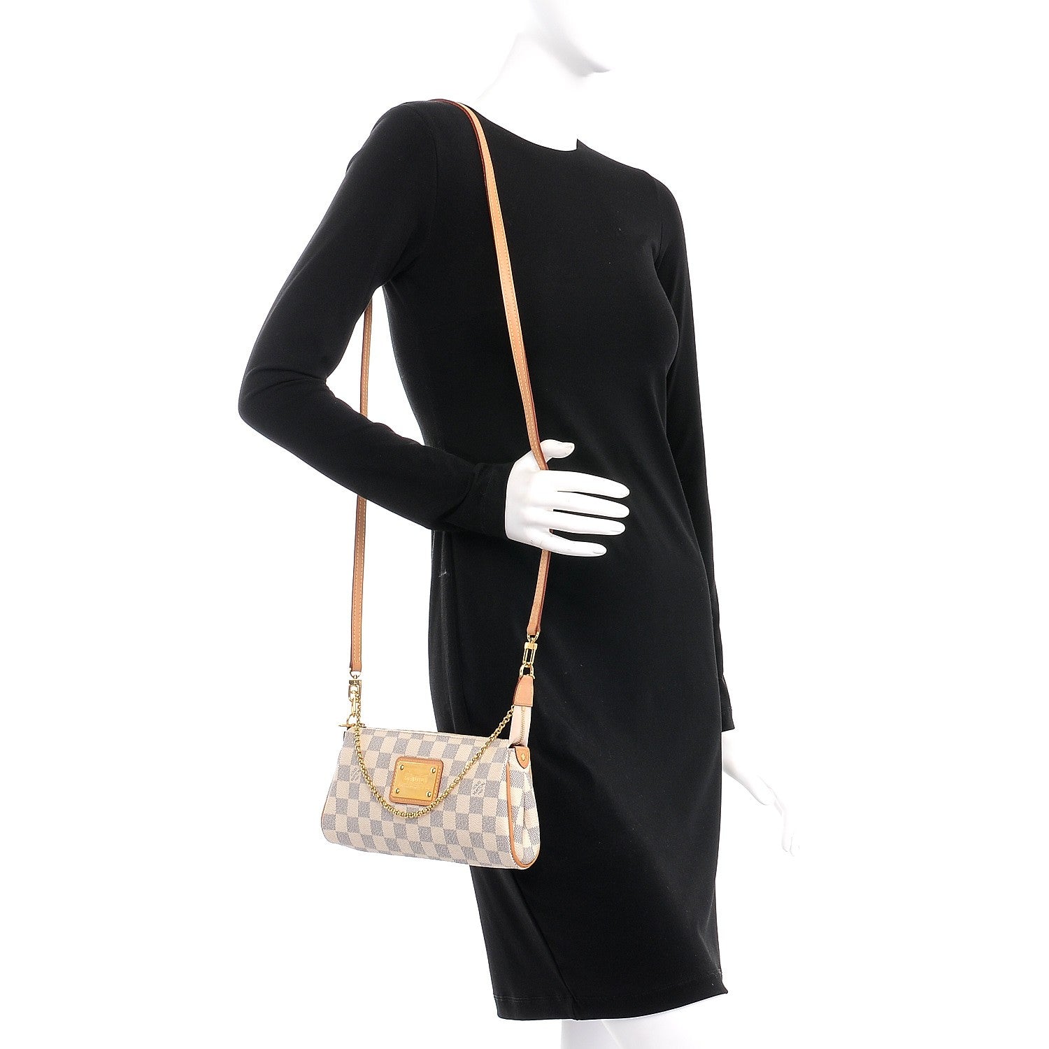 Louis Vuitton Damier Azur Eva Clutch 2 of 12