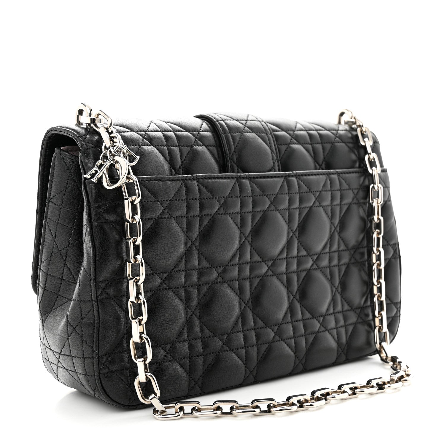 Christian Dior Lambskin Cannage Medium Miss Dior Flap Black 3 of 11