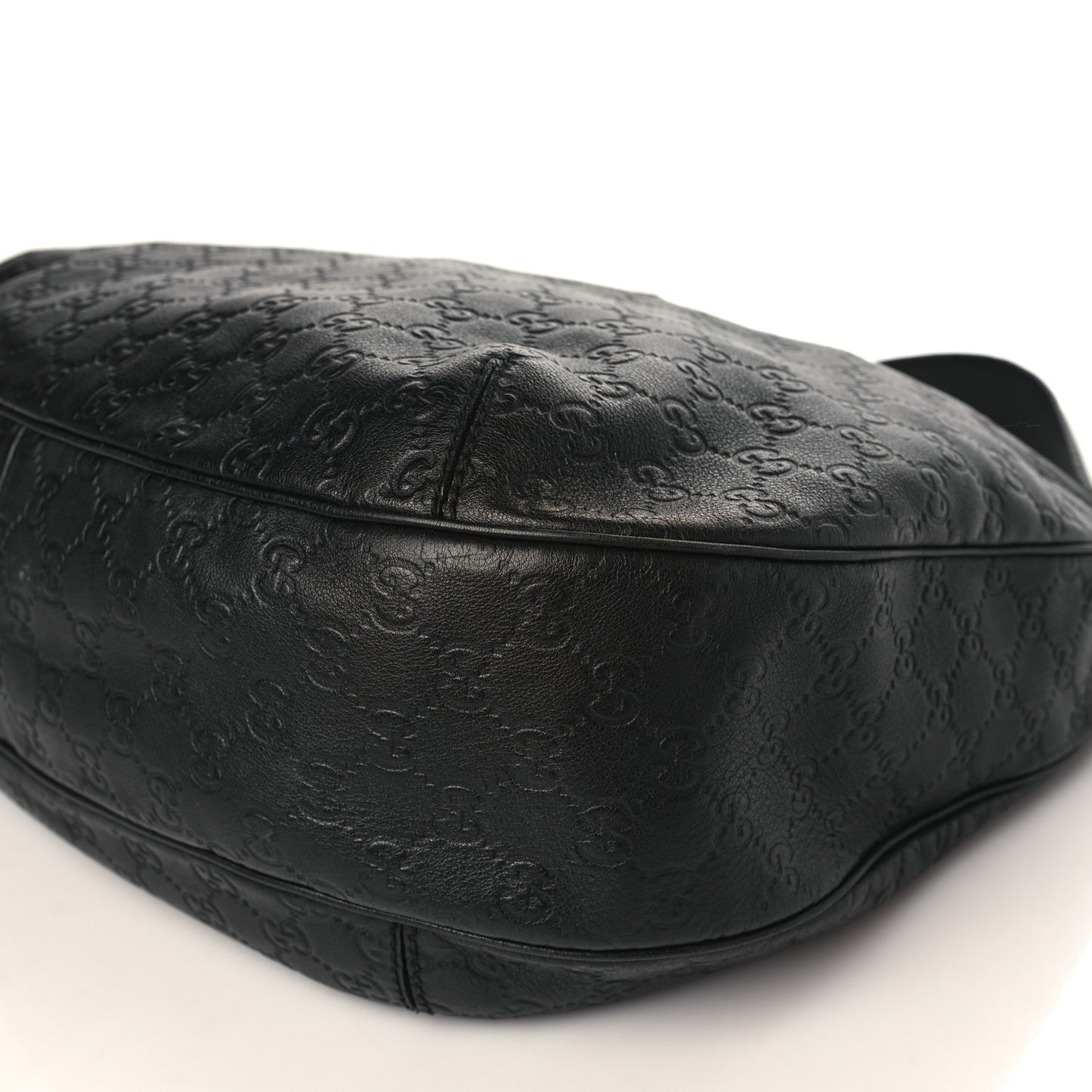 Guccissima Large New Ladies Web Hobo Black