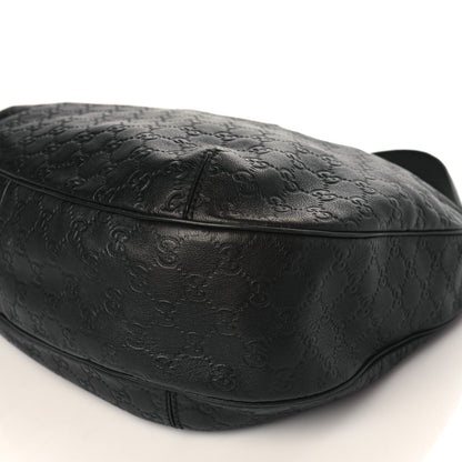 Gucci Guccissima Large New Ladies Web Hobo Black 9 of 11