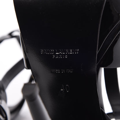 Saint Laurent Patent Tribute 105 Platform Sandals 40 Black 6 of 8