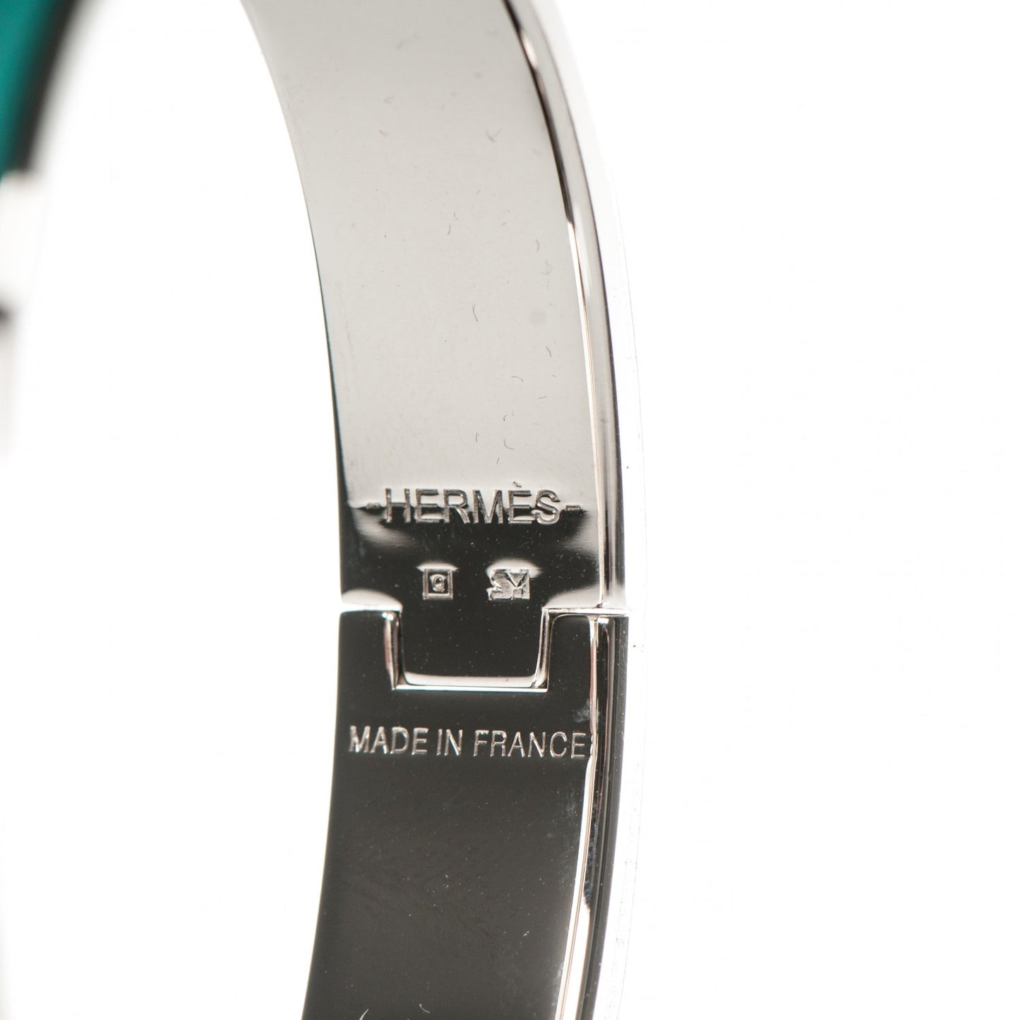 Enamel Narrow Clic Clac H Bracelet PM Bleu Atoll
