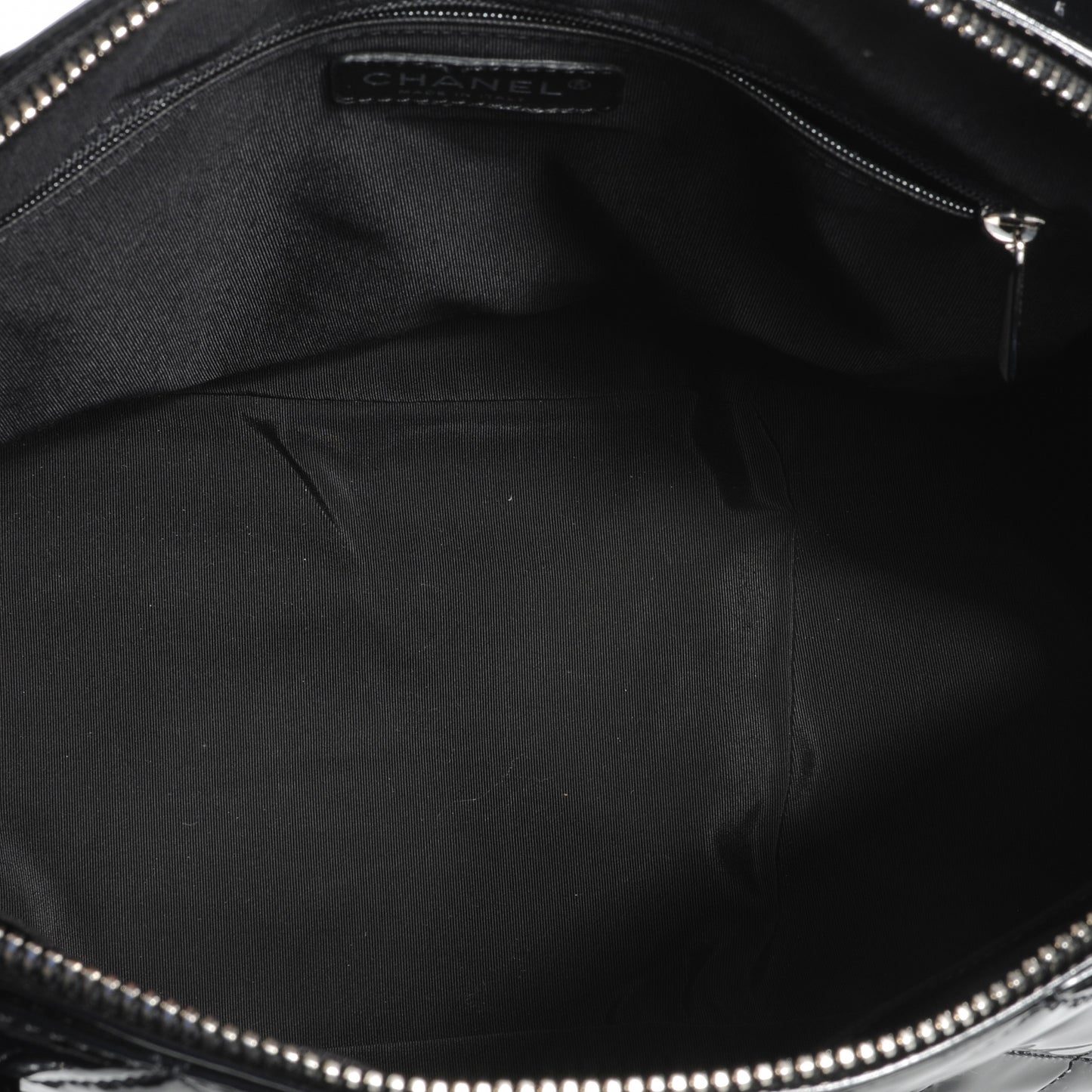 Vinyl Quilted CC Large Tote Black