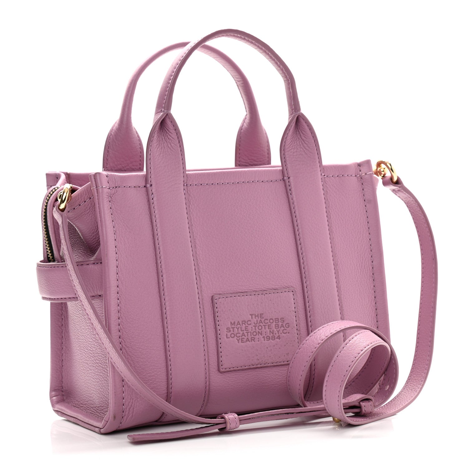 Marc Jacobs Grained Calfskin Small The Tote Bag Orchid Haze 3 of 14