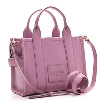 Marc Jacobs Grained Calfskin Small The Tote Bag Orchid Haze 3 of 14
