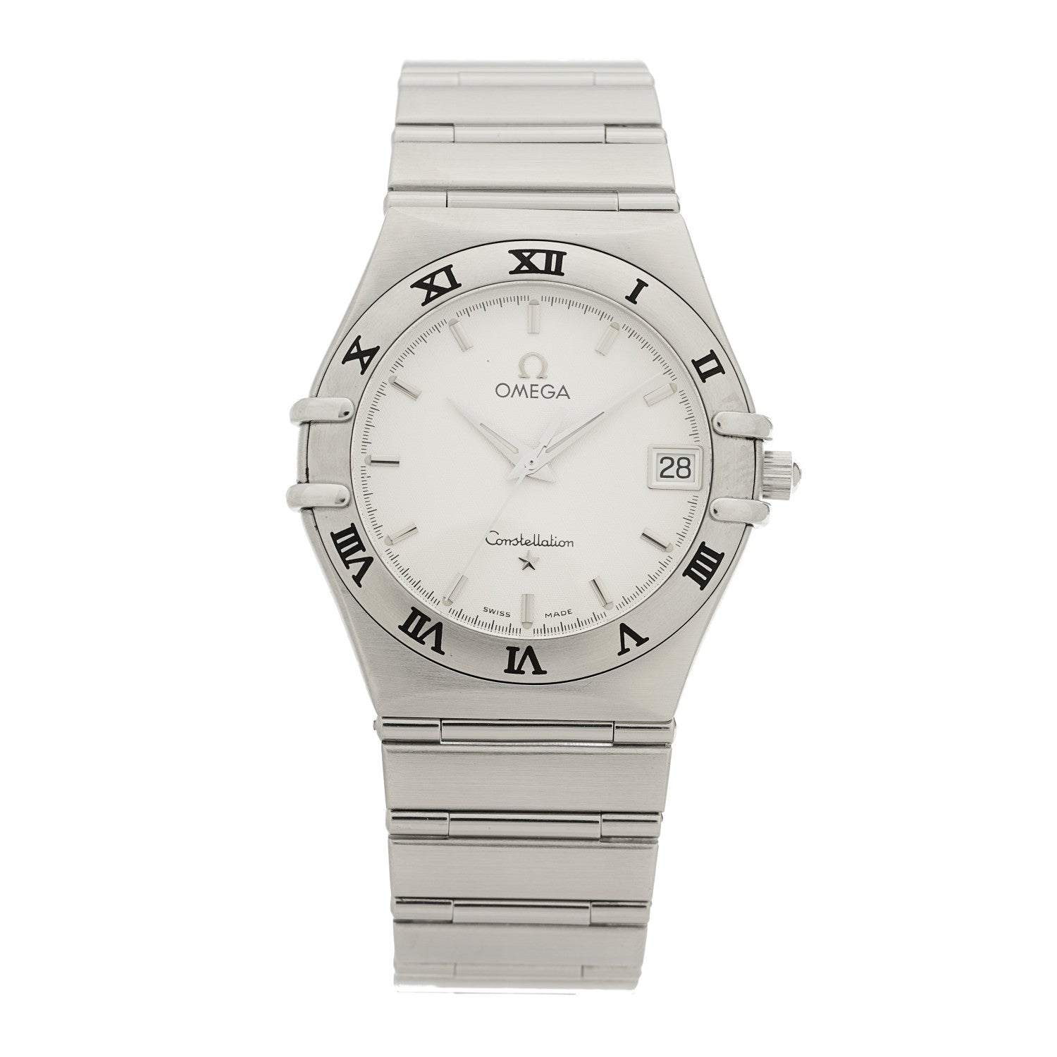 Omega Stainless Steel 33mm Constellation Quartz Watch White 1512.30 1 of 4