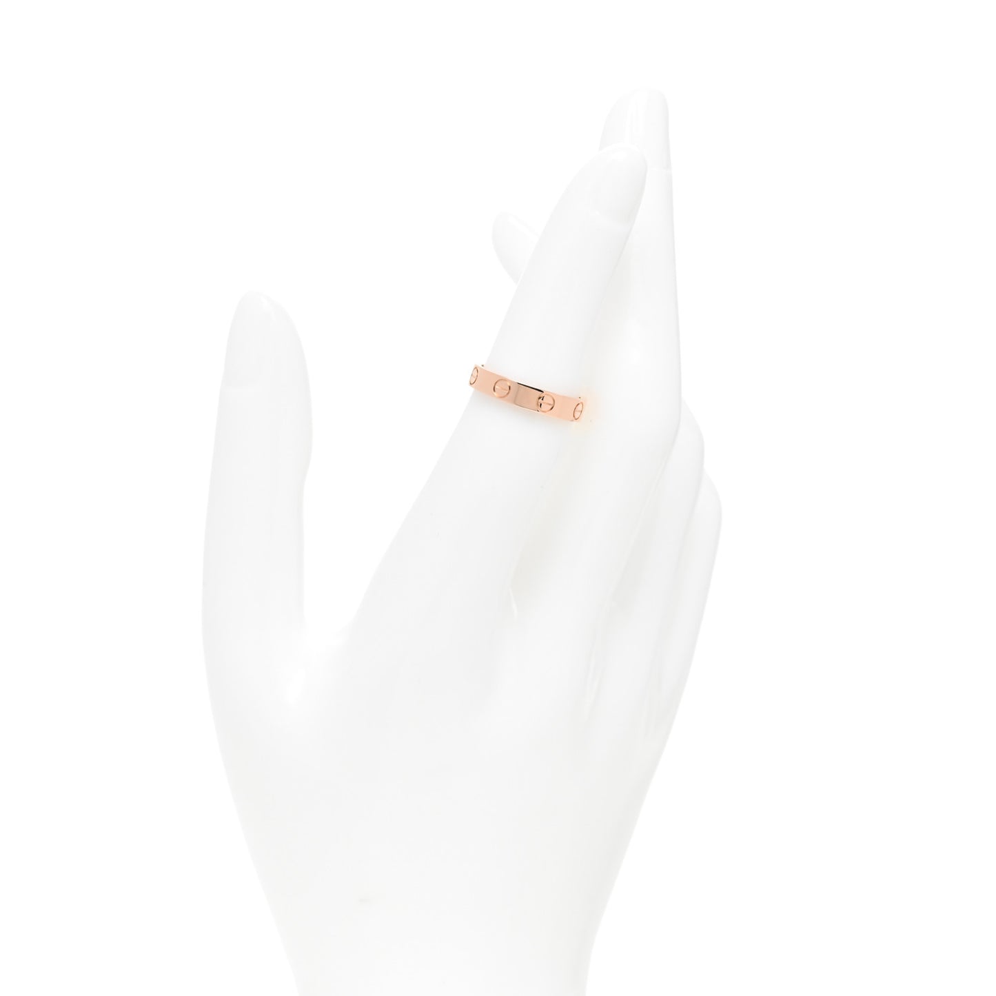 18K Pink Gold 3.5mm LOVE Wedding Band Ring 50 5.25