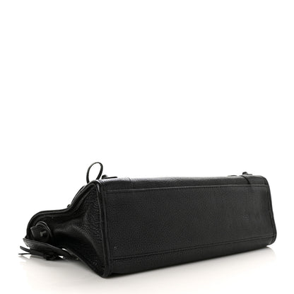 Balenciaga Chevre Black Metallic Edge Hardware S City Black 4 of 11