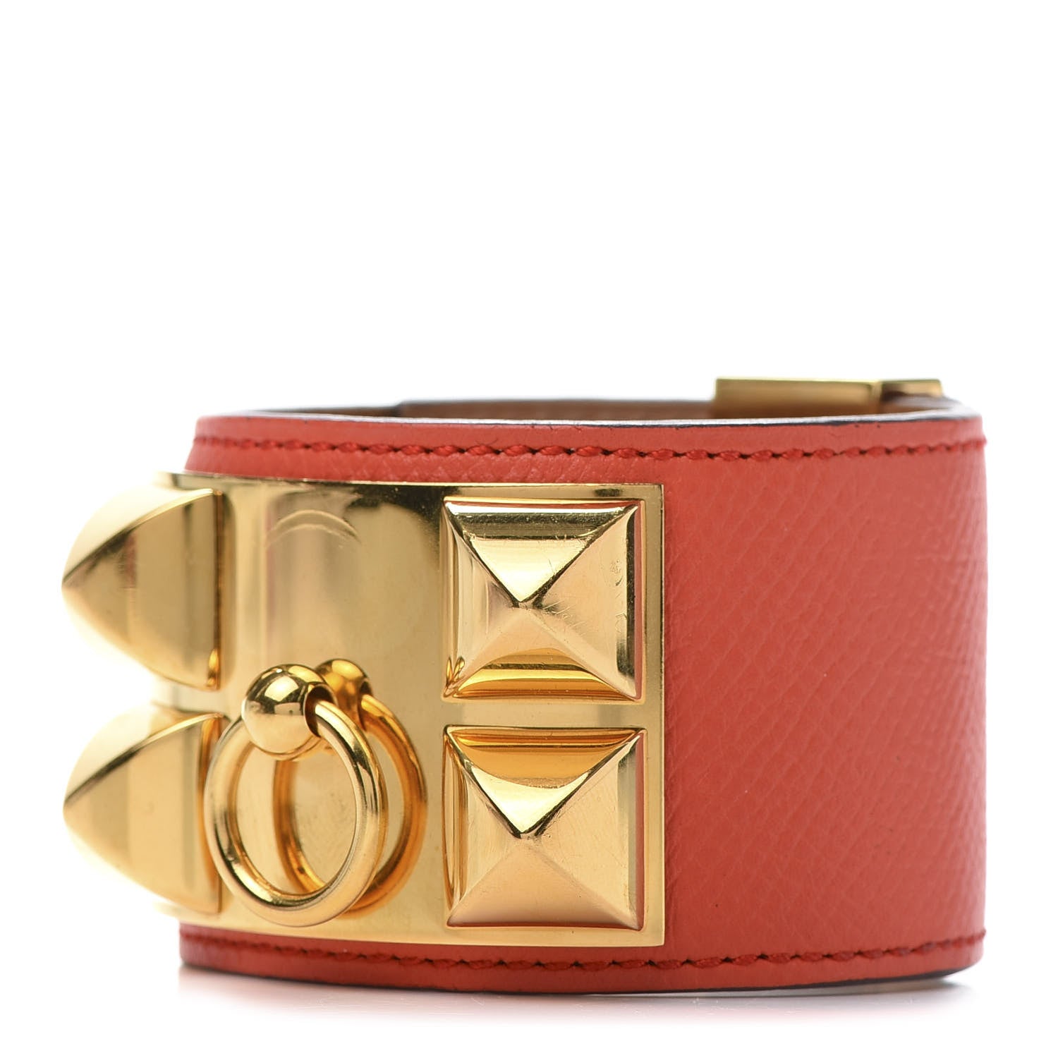 Hermes Epsom Collier de Chien CDC Bracelet S Orange Poppy 1 of 8