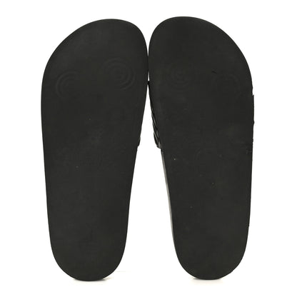 Gucci Rubber Matelasse Interlocking G Mens Slide Sandals 9 Black 6 of 9
