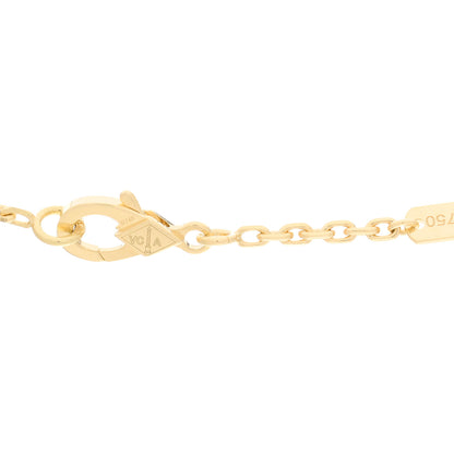 Van Cleef & Arpels 18K Yellow Gold Black Onyx Magic Alhambra Pendant Necklace 5 of 7